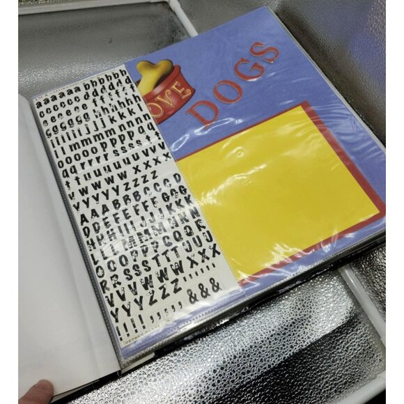 Dog-Themed Scrapbook Album Paw Prints & Bone Design Puppy Photo Book Pictures - Picture 14 of 16